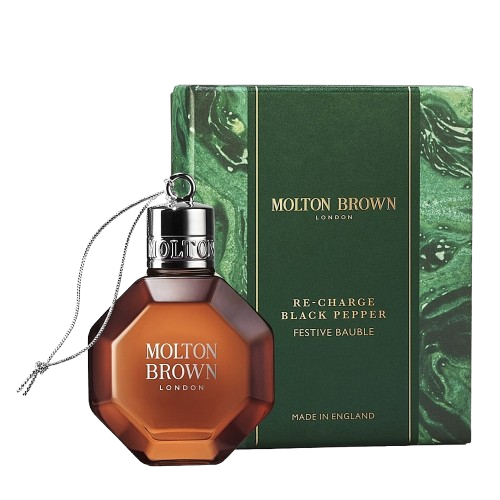 MOLTON BROWN Re-charge Black Pepper Bath & Shower Gel Festive Bauble 75 ml - Гель для ванни та душу "Чорний перець" - фото №1 MOLTON BROWN Re-charge Black Pepper Bath & Shower Gel Festive Bauble 75 ml - Гель для ванни та душу "Чорний перець" - фото №1